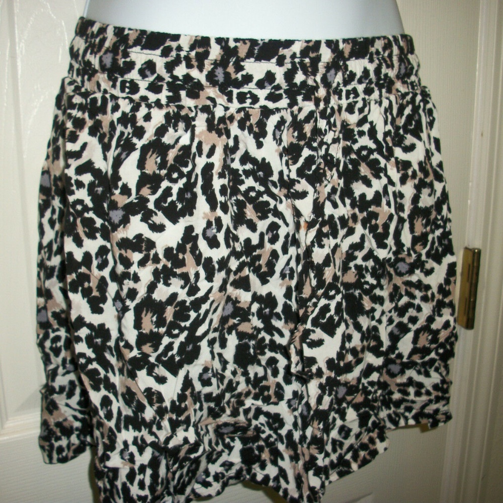 COTTON ON LEOPARD ELASTIC WAIST Skirt Size 6 - Picture 4 of 7